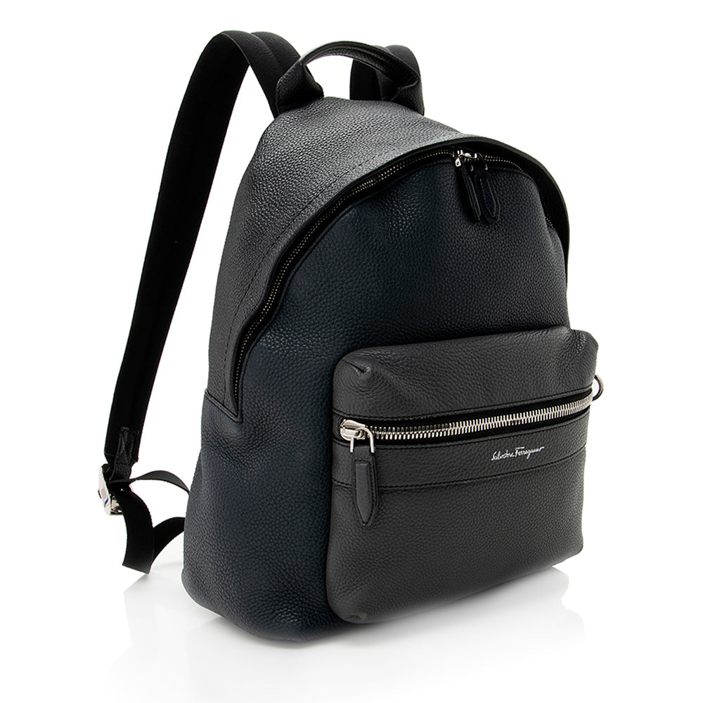 Salvatore Ferragamo Leather Fierenze Backpack - FINAL SALE (SHF-19464)