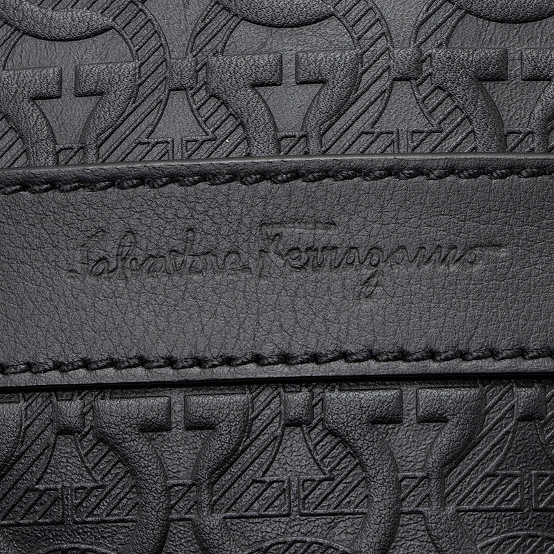 Salvatore Ferragamo Leather Gancio Crossbody Bag (SHF-19993)