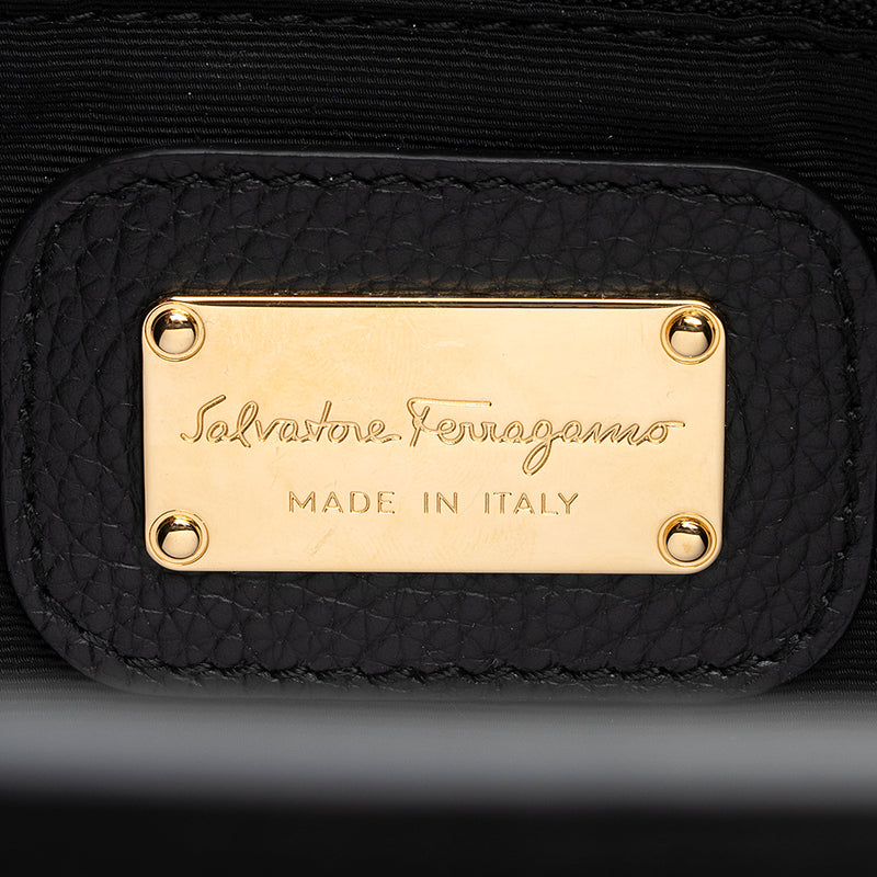 Salvatore Ferragamo Leather Gavina Small Tote (SHF-20398)