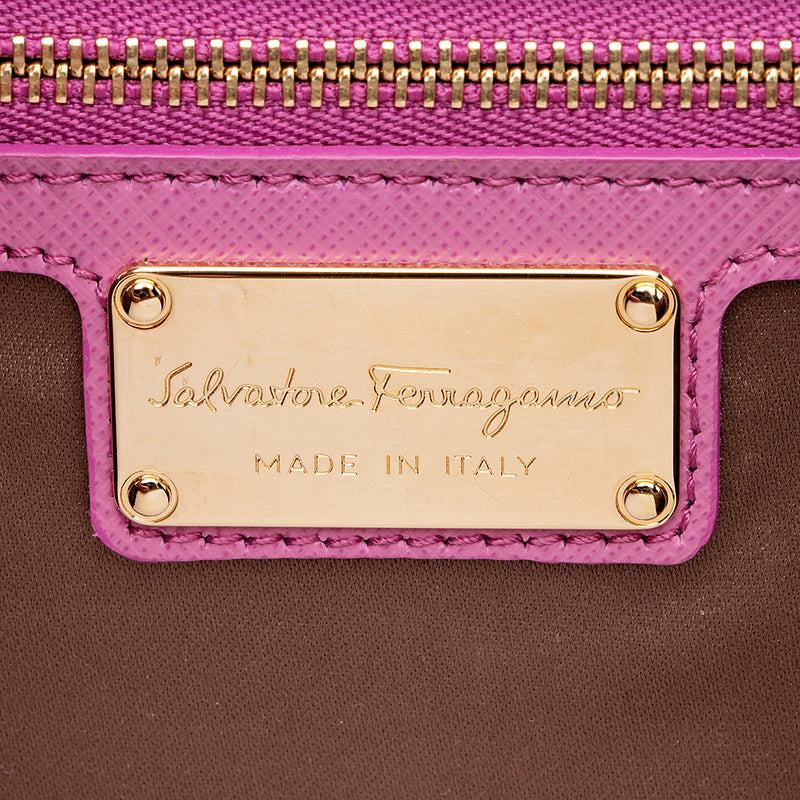 Salvatore Ferragamo Leather Ginny Small Shoulder Bag (SHF-16659)