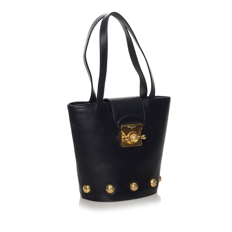Salvatore Ferragamo Leather Handbag (SHG-30898)