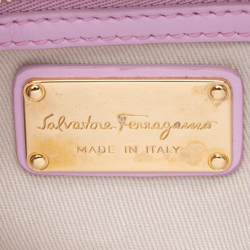 Salvatore Ferragamo Leather Lexi Small Shoulder Bag (SHF-19749)