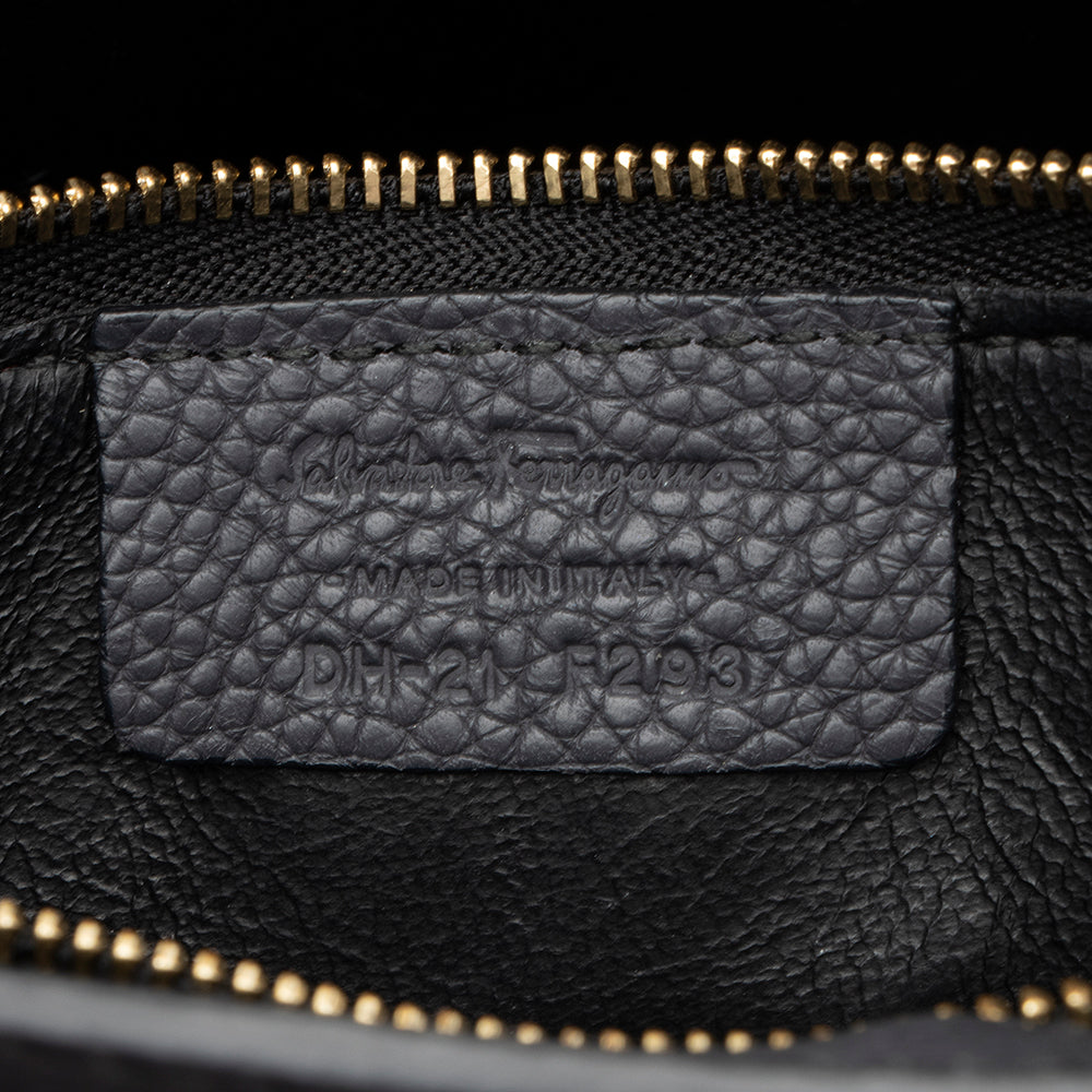 Salvatore Ferragamo Leather Lotty Medium Satchel - FINAL SALE (SHF-16507)