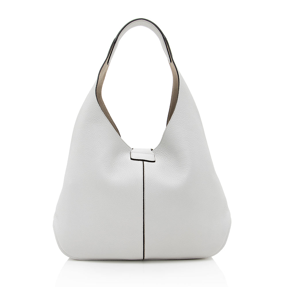 Salvatore Ferragamo Leather Margot Gancio Hobo (SHF-19652)