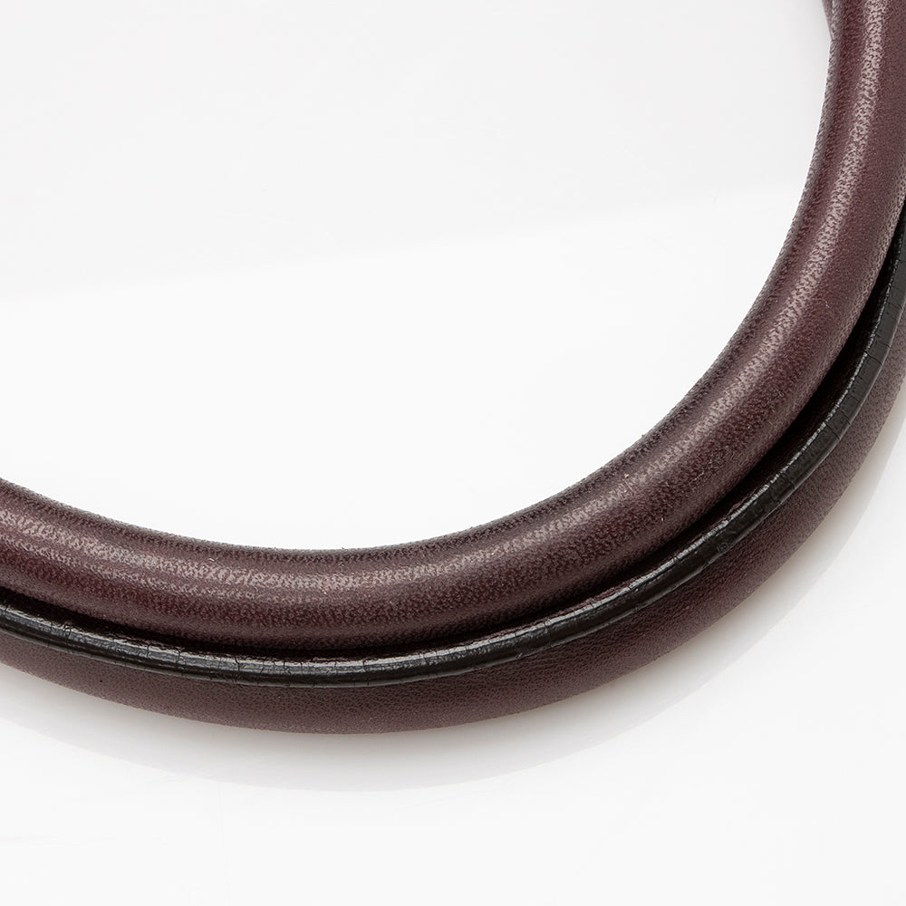 Salvatore Ferragamo Leather Marisa Satchel (SHF-22093)