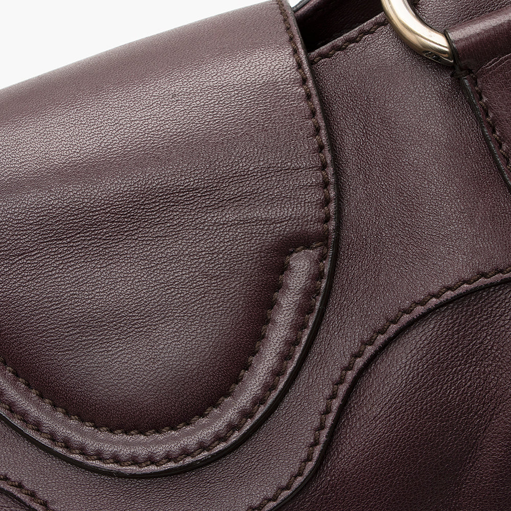 Salvatore Ferragamo Leather Marisa Satchel (SHF-22093)