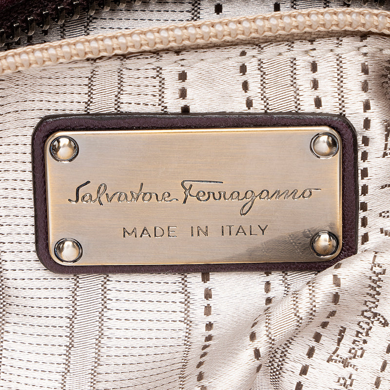 Salvatore Ferragamo Leather Marisa Satchel (SHF-22093)