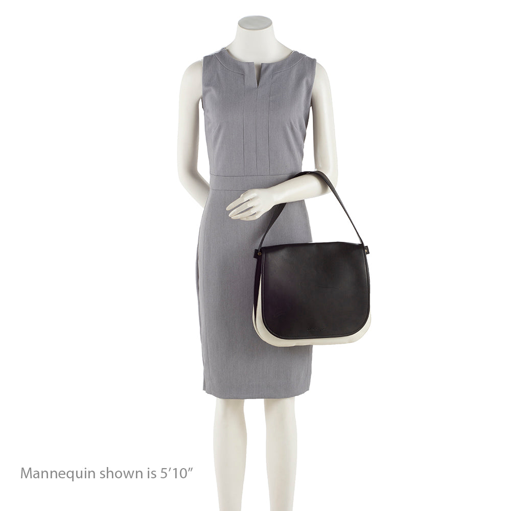 Salvatore Ferragamo Leather Neva Shoulder Bag - FINAL SALE (SHF-16638)
