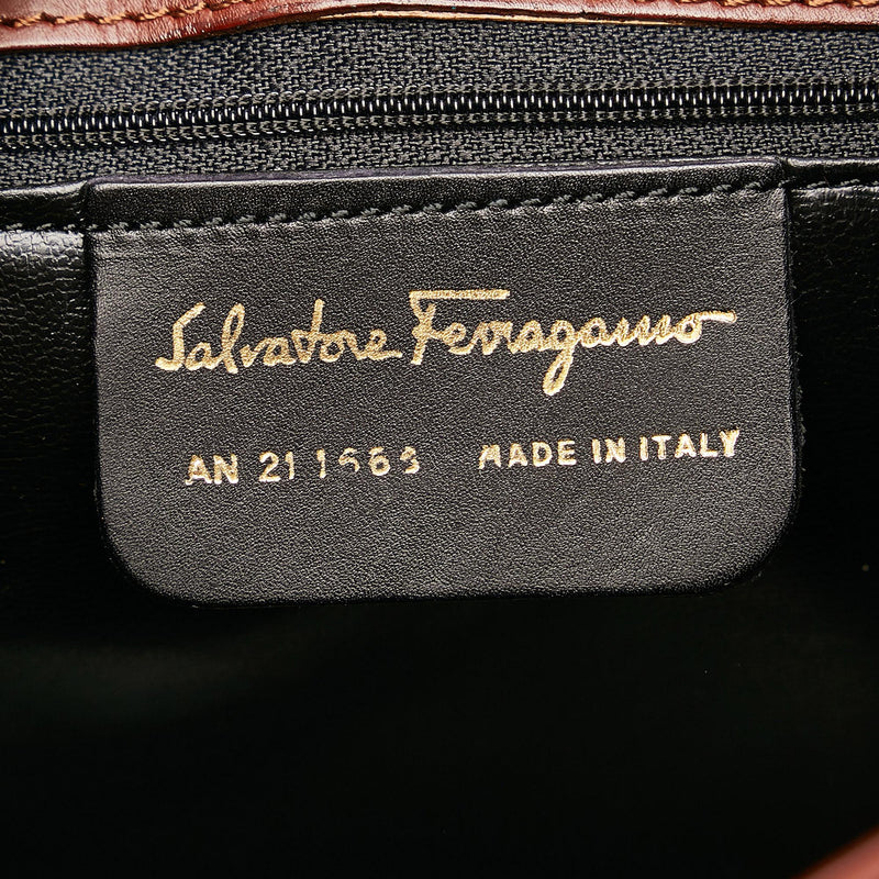 Salvatore Ferragamo Leather Satchel (SHG-OXoIGy)