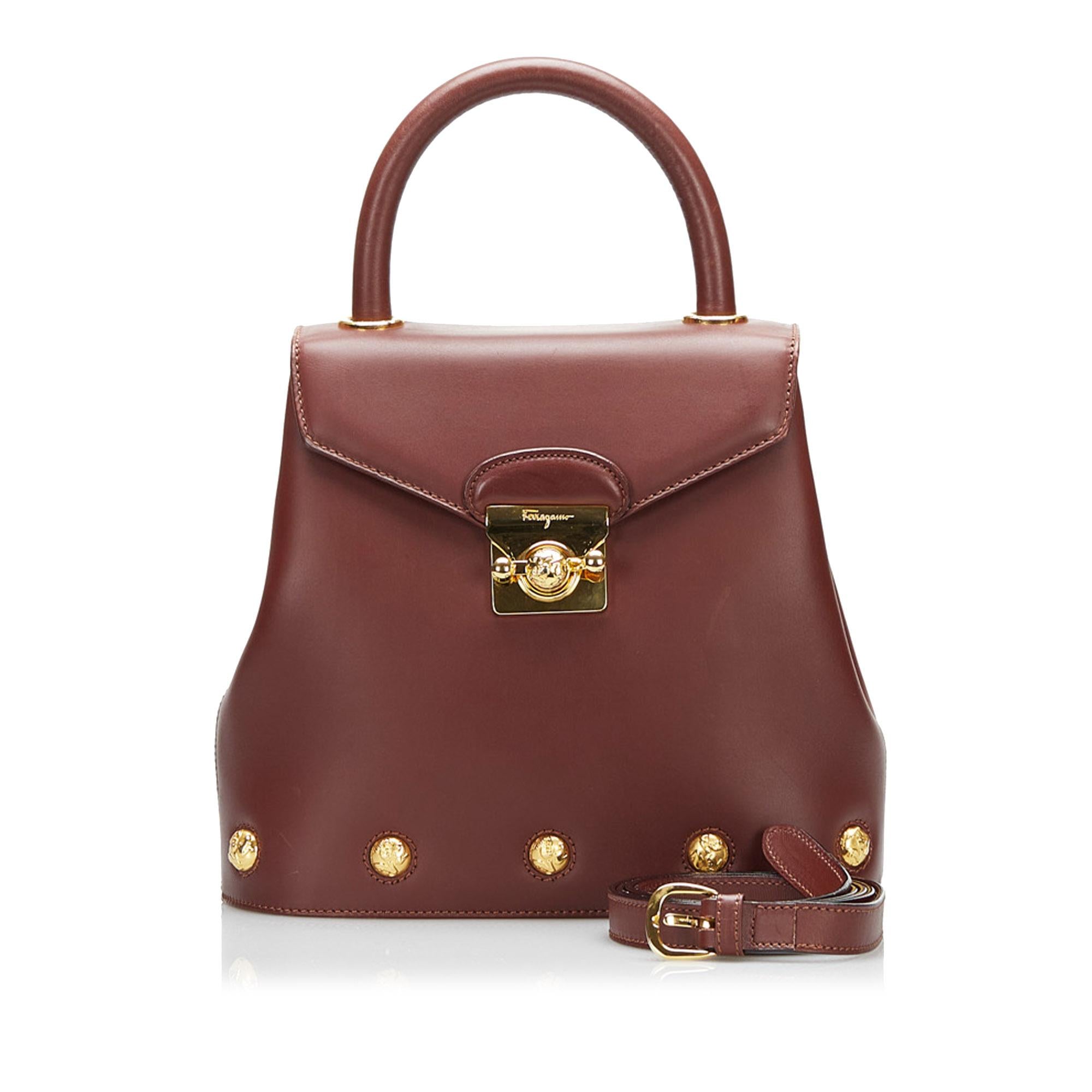 Salvatore Ferragamo Leather Satchel (SHG-OXoIGy)