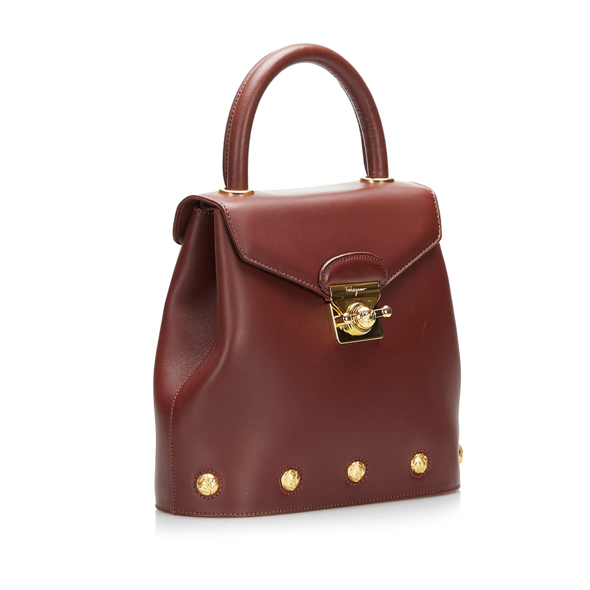 Salvatore Ferragamo Leather Satchel (SHG-OXoIGy)