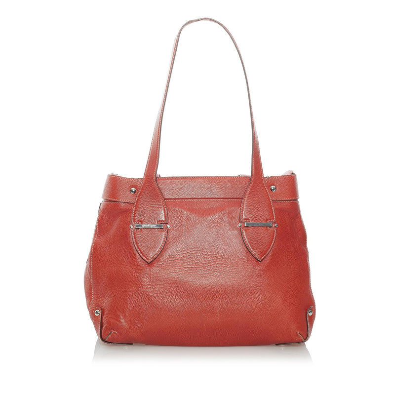 Salvatore Ferragamo Leather Tote Bag (SHG-31214)