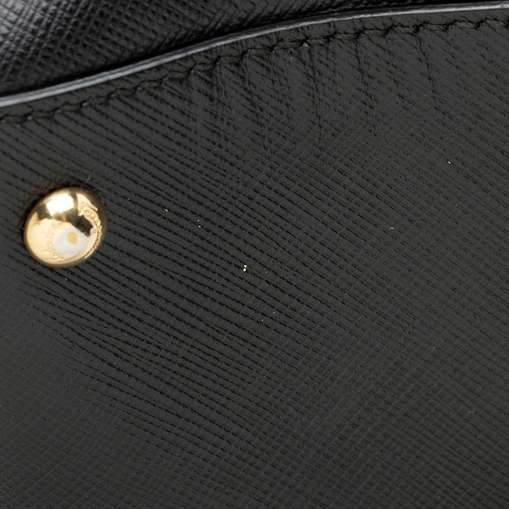 Salvatore Ferragamo Leather Vara Carrie Small Satchel - FINAL SALE (SHF-20158)