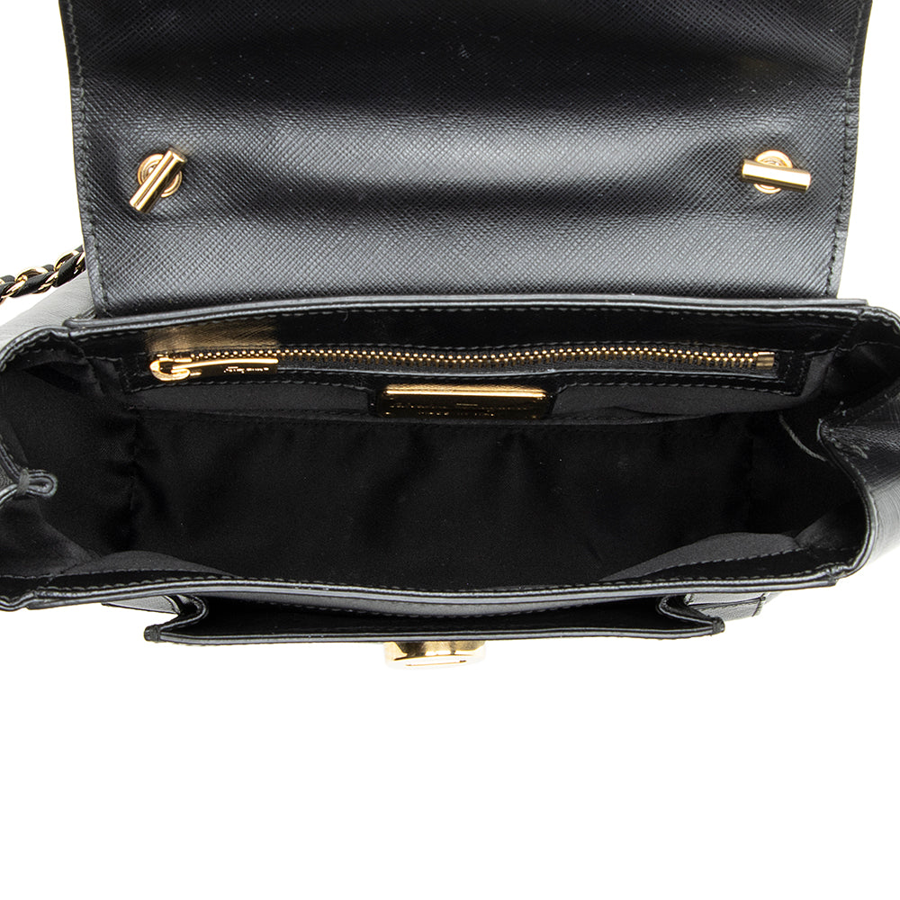 Salvatore Ferragamo Leather Vara Carrie Small Satchel - FINAL SALE (SHF-20158)