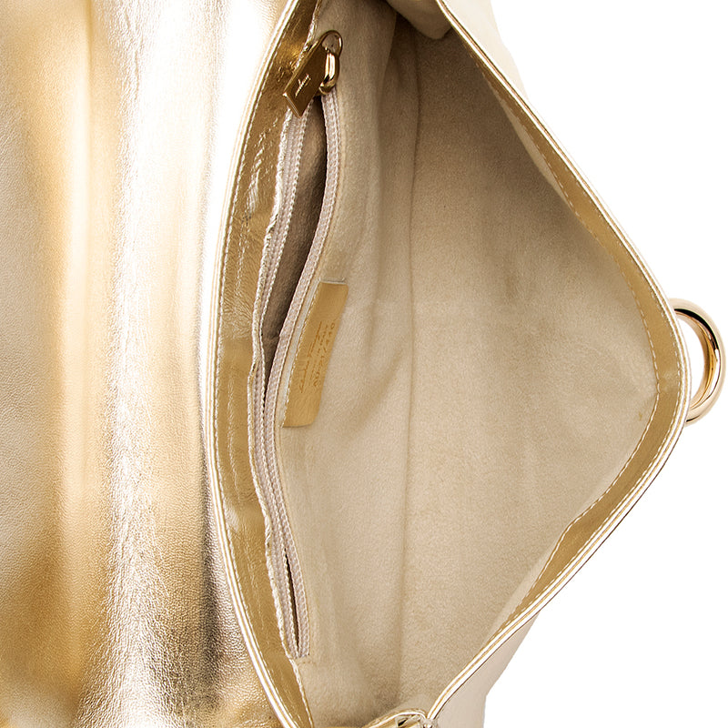 Salvatore Ferragamo Metallic Leather Shoulder Bag (SHF-18168)