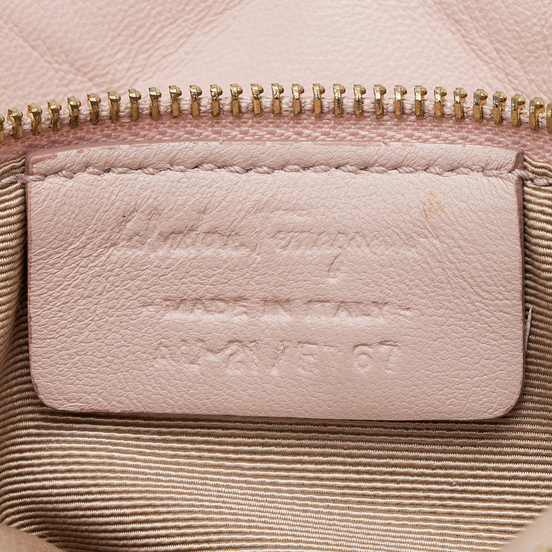 Salvatore Ferragamo Quilted Leather Soft Vara Medium Shoulder Bag (SHF-20969)