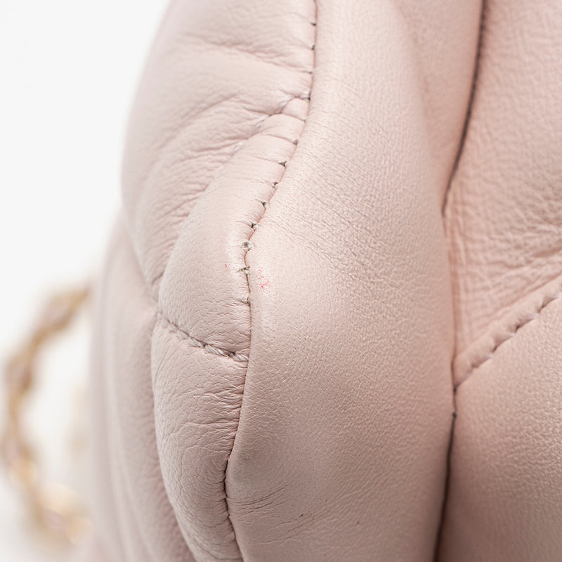 Salvatore Ferragamo Quilted Leather Soft Vara Medium Shoulder Bag (SHF-20969)