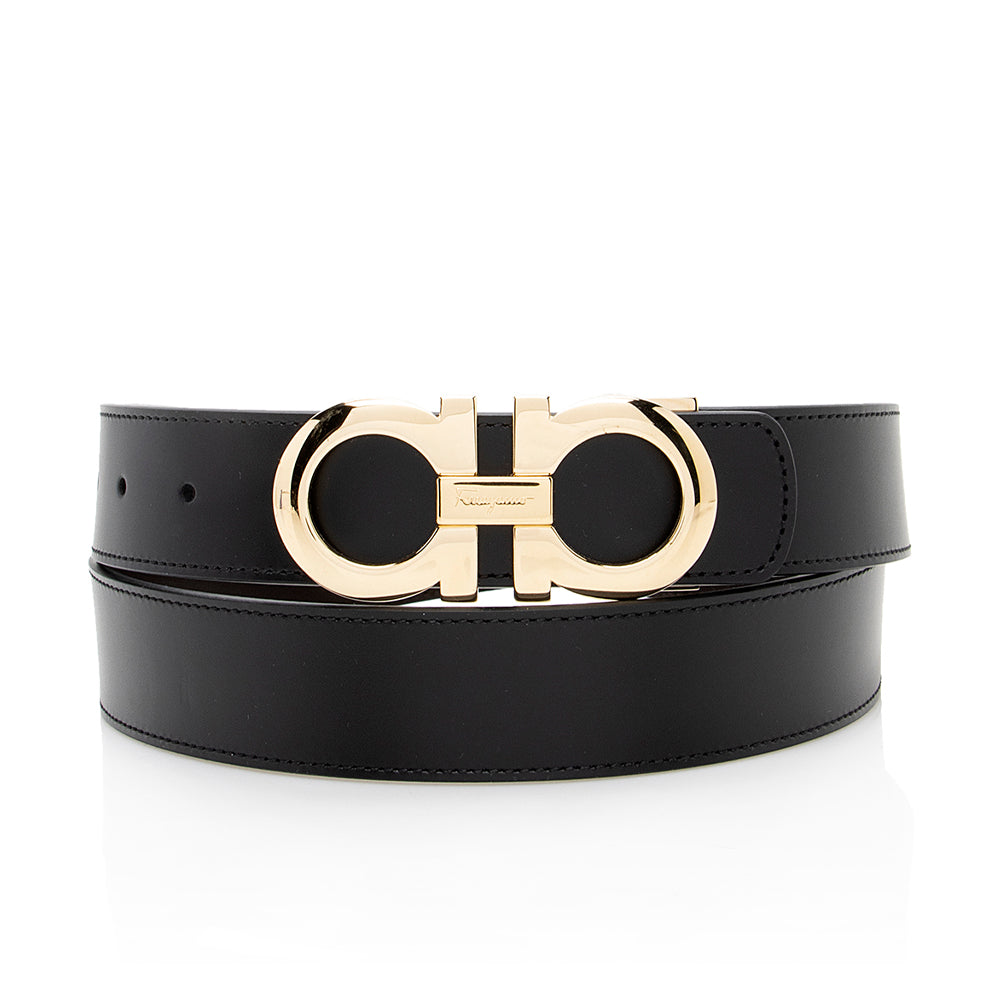 Salvatore Ferragamo Reversible Leather Gancini Belt - Size 42 / 100 (SHF-18629)