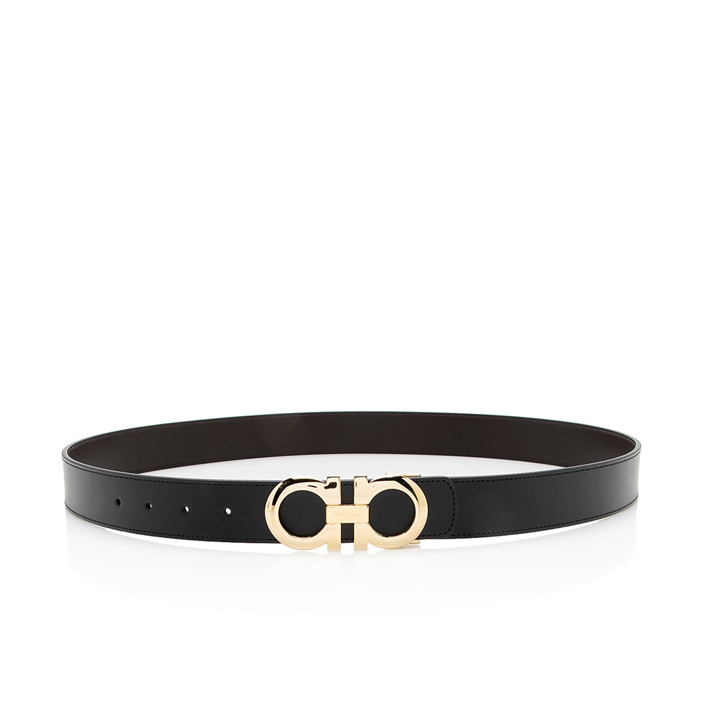 Salvatore Ferragamo Reversible Leather Gancini Belt - Size 42 / 100 (SHF-18629)