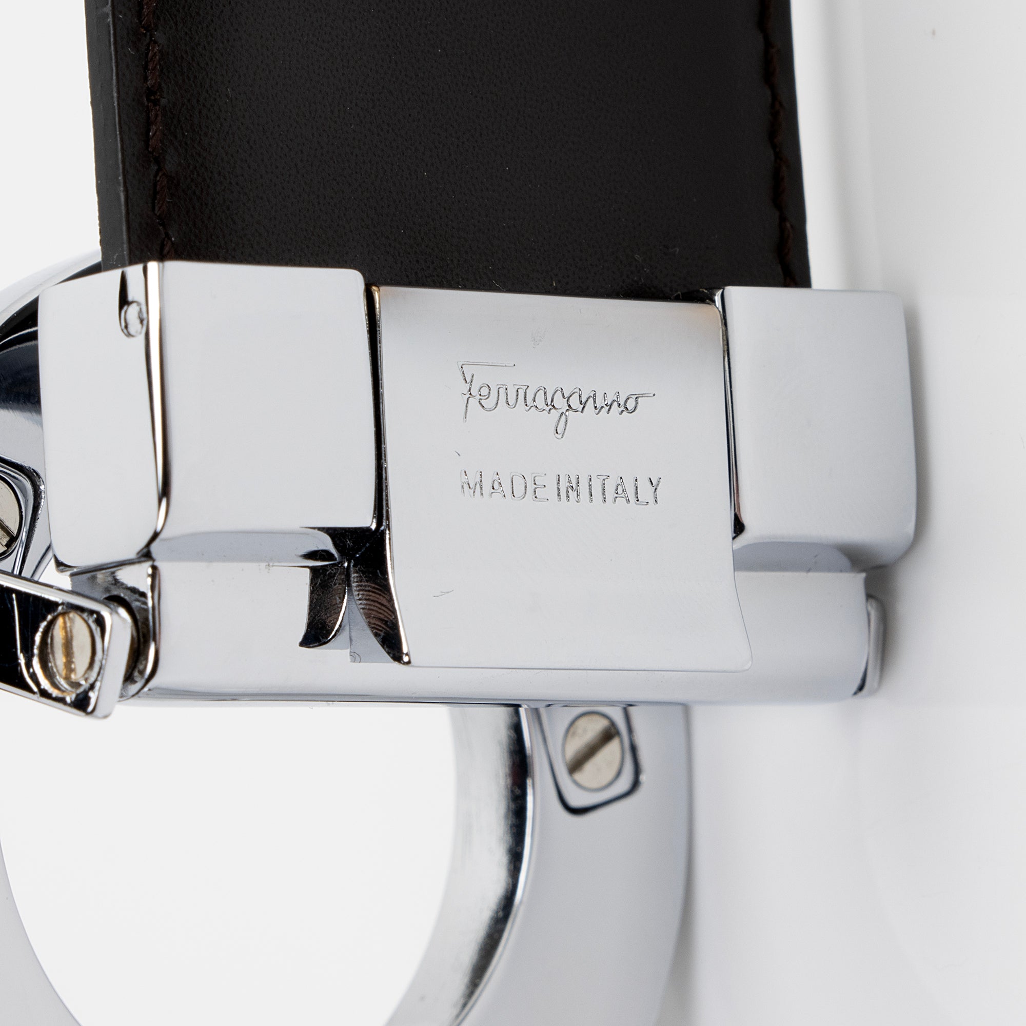 Salvatore Ferragamo Reversible Leather Gancini Belt - Size 34 / 85 (SHF-004QoI)