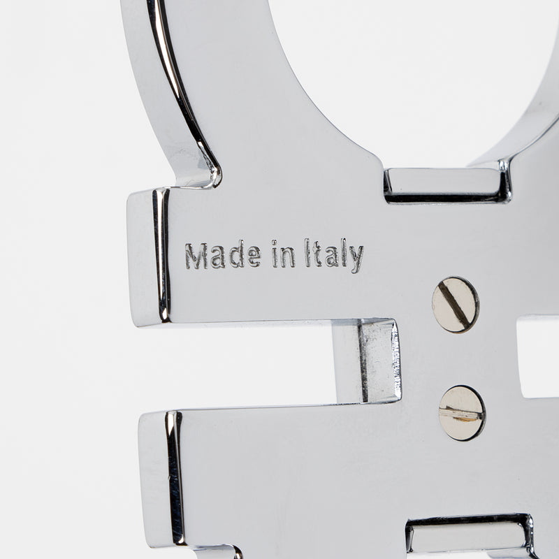 Salvatore Ferragamo Reversible Leather Gancini Belt - Size 34 / 85 (SH –  LuxeDH