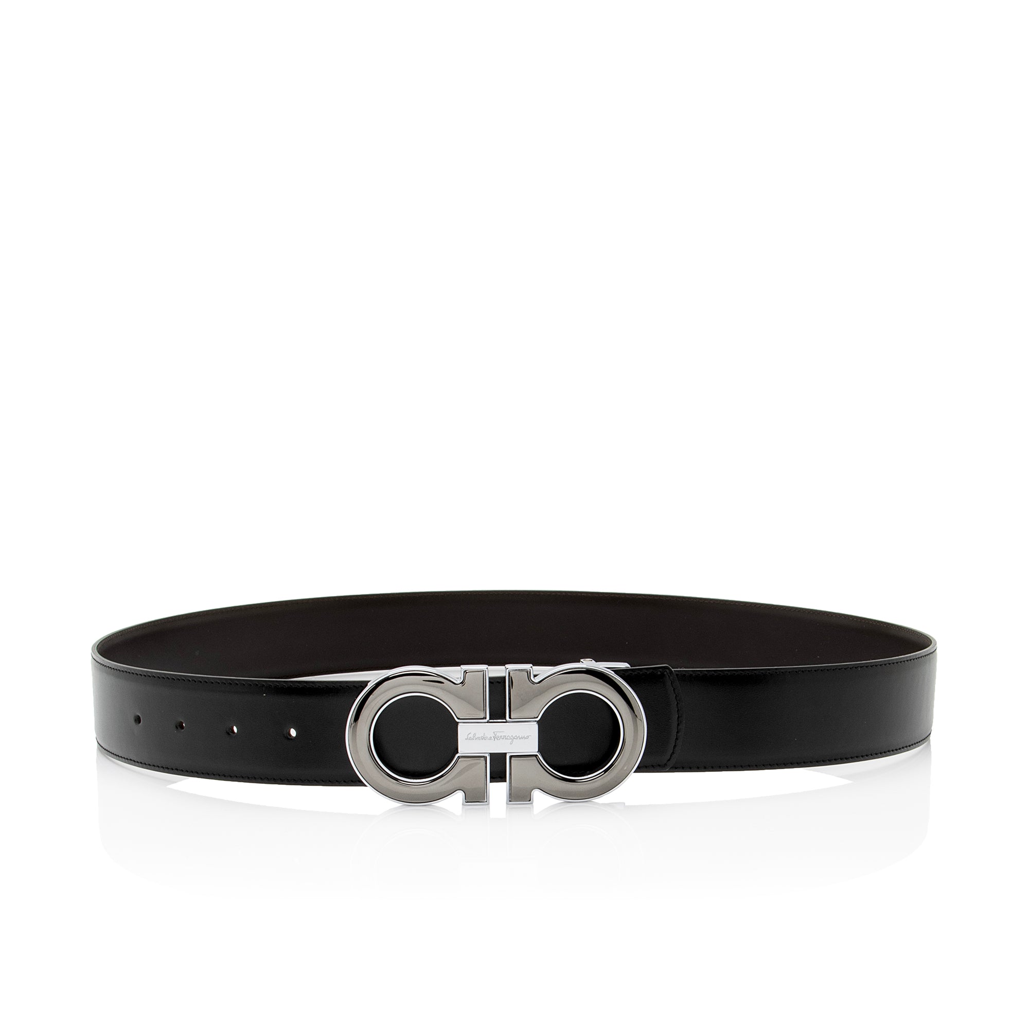 Salvatore Ferragamo Reversible Leather Gancini Belt - Size 34 / 85 (SHF-004QoI)