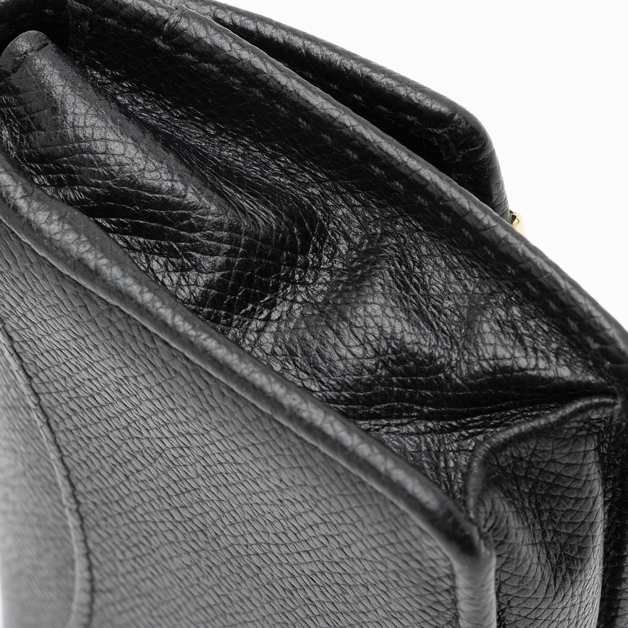 Salvatore Ferragamo Saffiano Gancini Card Case (SHF-23836)