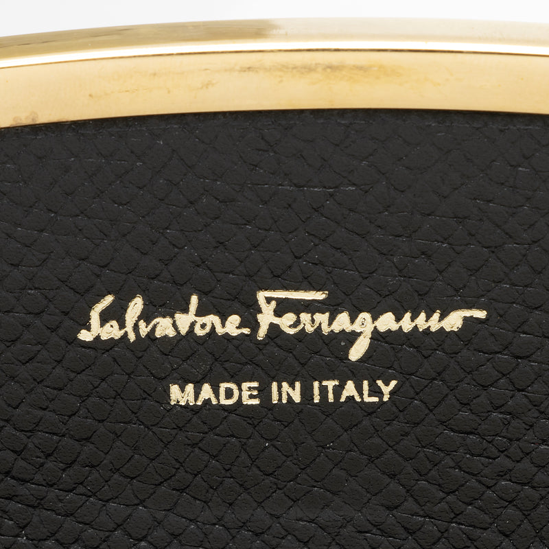 Salvatore Ferragamo Saffiano Gancini Card Case (SHF-23836)