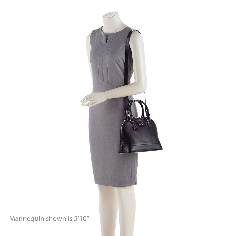 Salvatore Ferragamo Saffiano Leather Darina Mini Dome Satchel (SHF-19231)