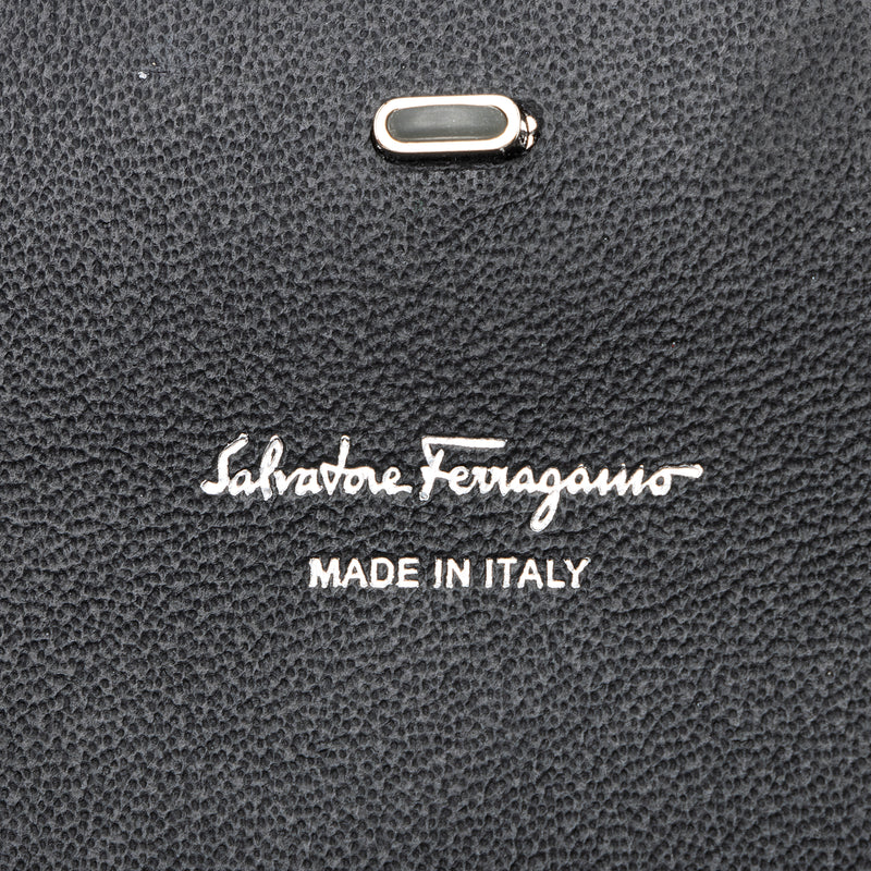 Salvatore Ferragamo Satin Crystal Gancini Mini Bag (SHF-22454)