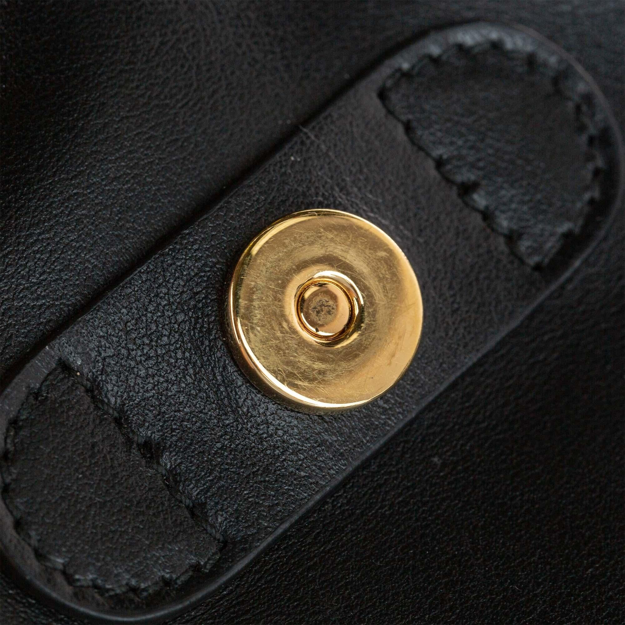 Salvatore Ferragamo Studded Leather Drawstring Backpack (SHG-20731)