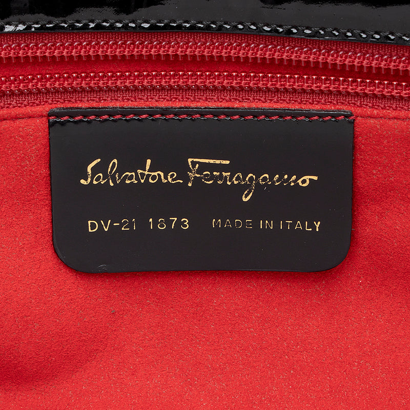 Salvatore Ferragamo Suede Shoulder Bag (SHF-21013)