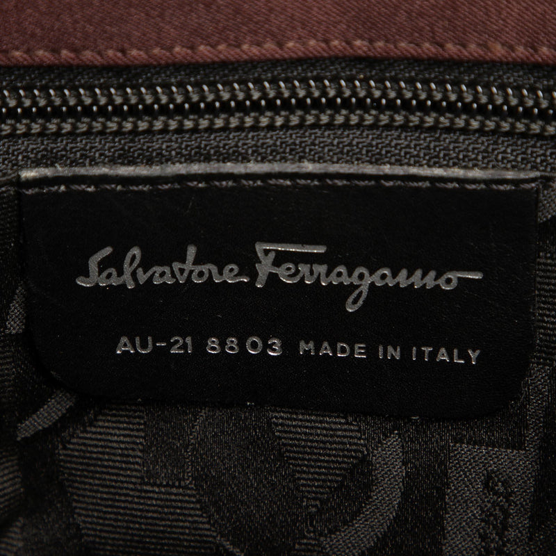 Salvatore Ferragamo Tiered Grosgrain Chain Tote Bag (SHG-31536)