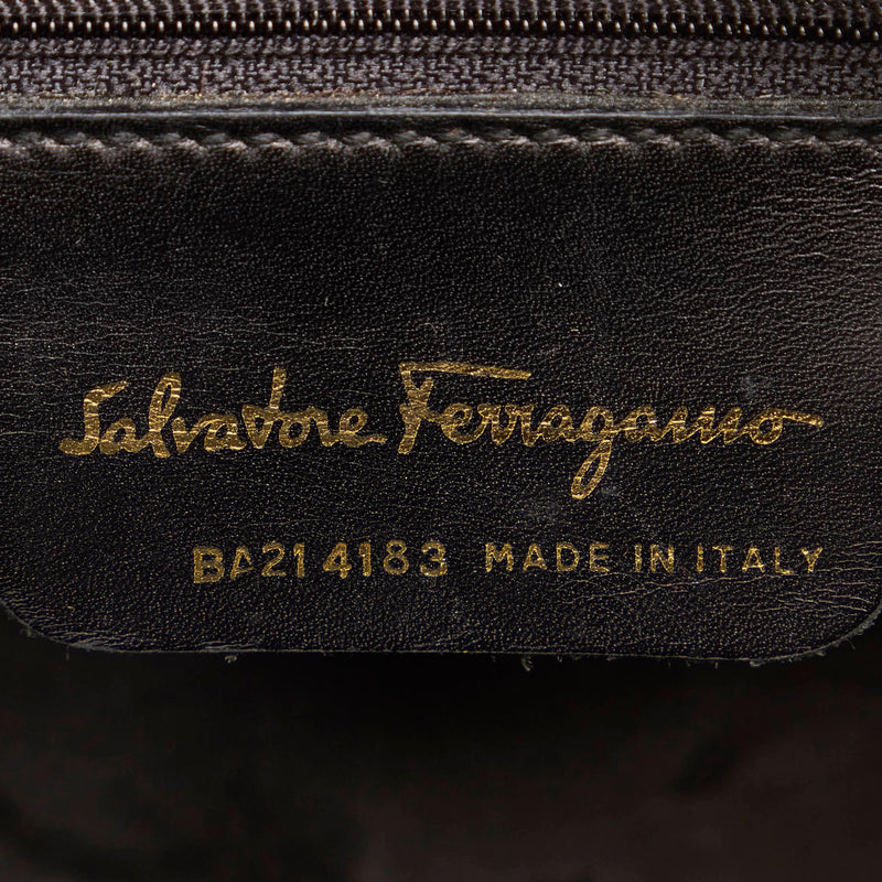 Salvatore Ferragamo Vara Leather Crossbody Bag (SHG-31718)