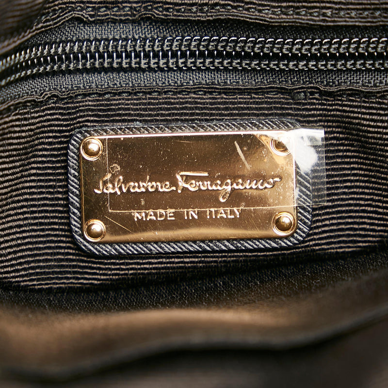 Salvatore Ferragamo Vara Nylon Shoulder Bag (SHG-36798)