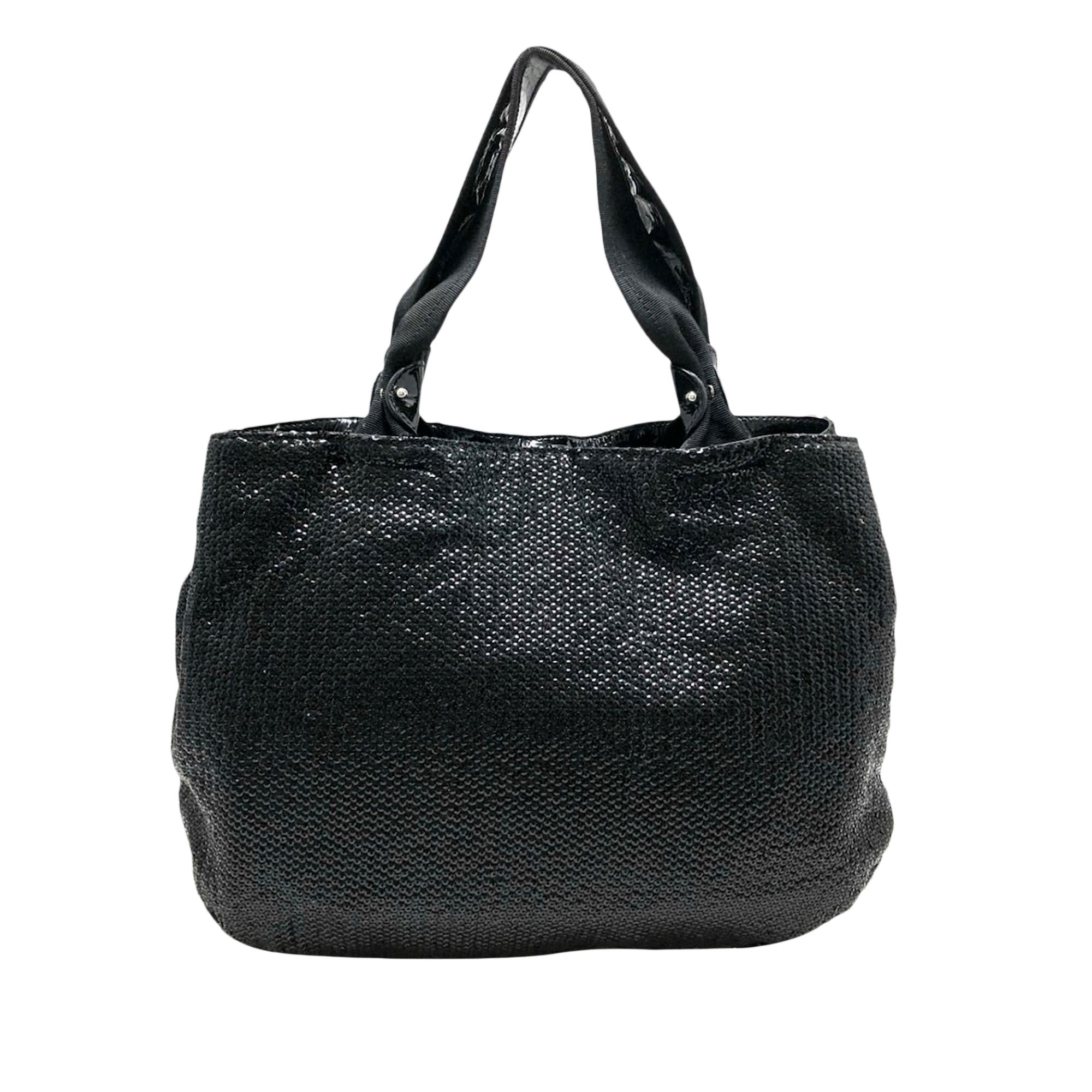 Salvatore Ferragamo Vara Sequined Selene Nylon Tote Bag (SHG-34637)
