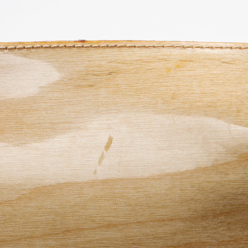 Salvatore Ferragmo Vintage Patent Leather Wood Logo Shoulder Bag (SHF-18156)