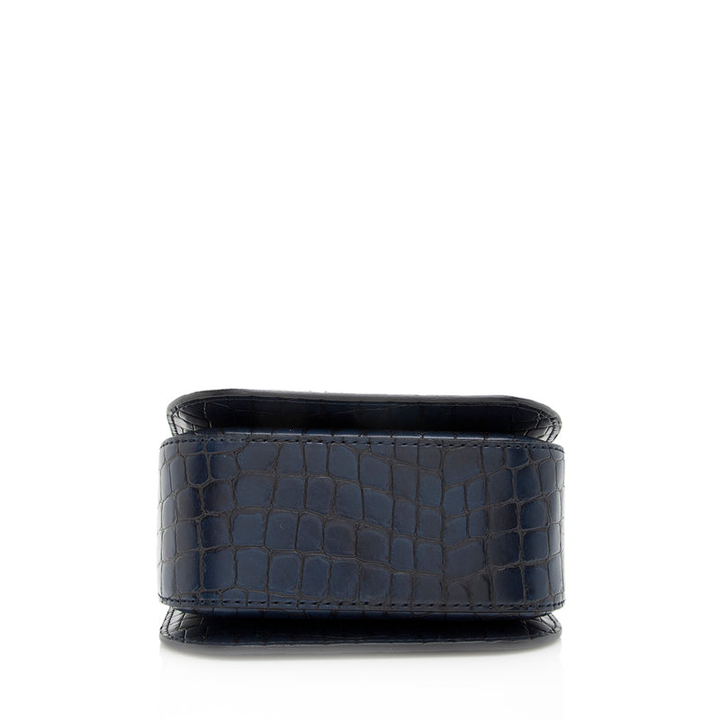 Stella McCartney Croc Embossed Faux Leather Falabella Box Bag (SHF-20262)