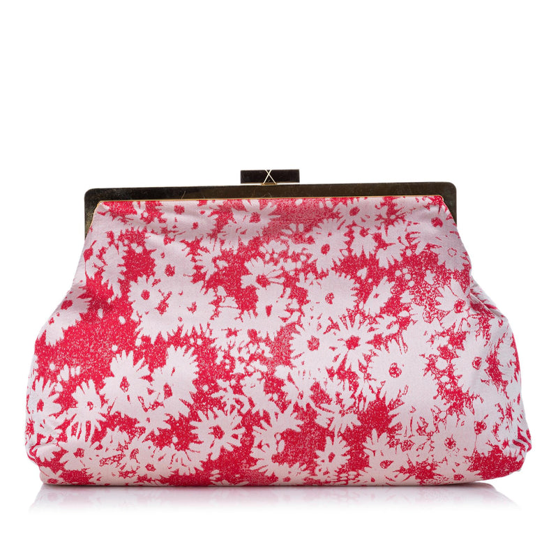 Stella McCartney Daisy Canvas Clutch Bag (SHG-30402)