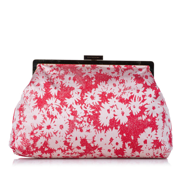 Stella McCartney Daisy Canvas Clutch Bag (SHG-30402)