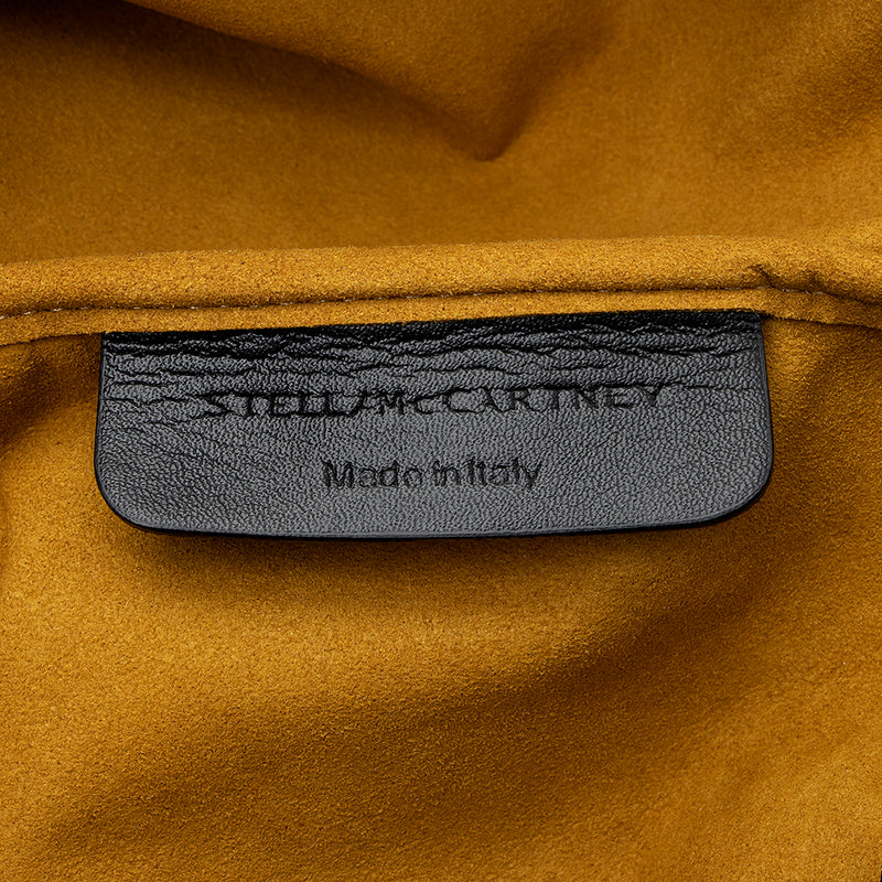 Stella McCartney Eco Alter Nappa Perforated Logo Drawstring Backpack (SHF-16210)