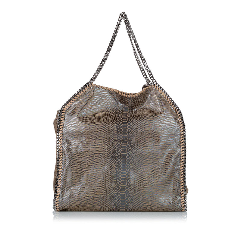 Stella McCartney Falabella Python Fold-Over Tote Bag (SHG-31553)