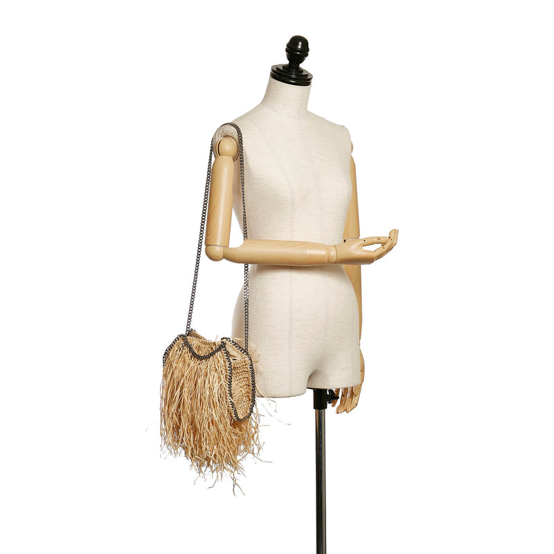 Stella McCartney Falabella Straw Crossbody Bag (SHG-31305)