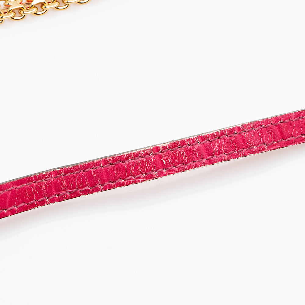 Stella McCartney Faux Crocodile Grace Shoulder Bag - FINAL SALE (SHF-16843)