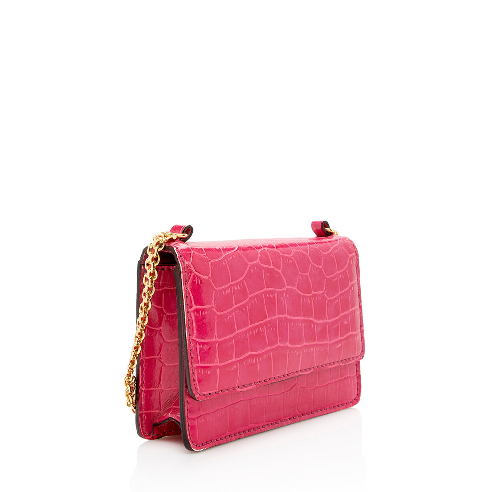 Stella McCartney Faux Crocodile Grace Shoulder Bag - FINAL SALE (SHF-16843)
