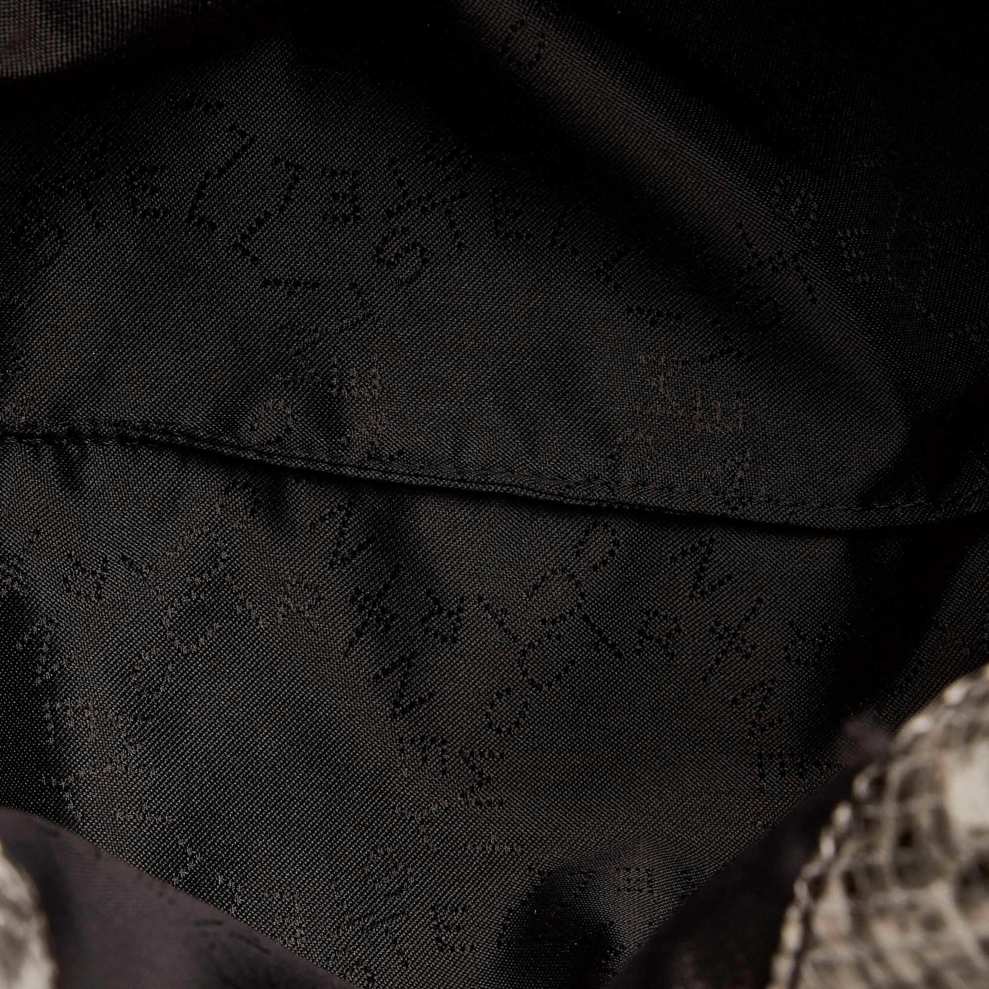 Stella McCartney Mini Falabella Faux Snake Skin Fold-Over Tote Bag (SHG-30650)