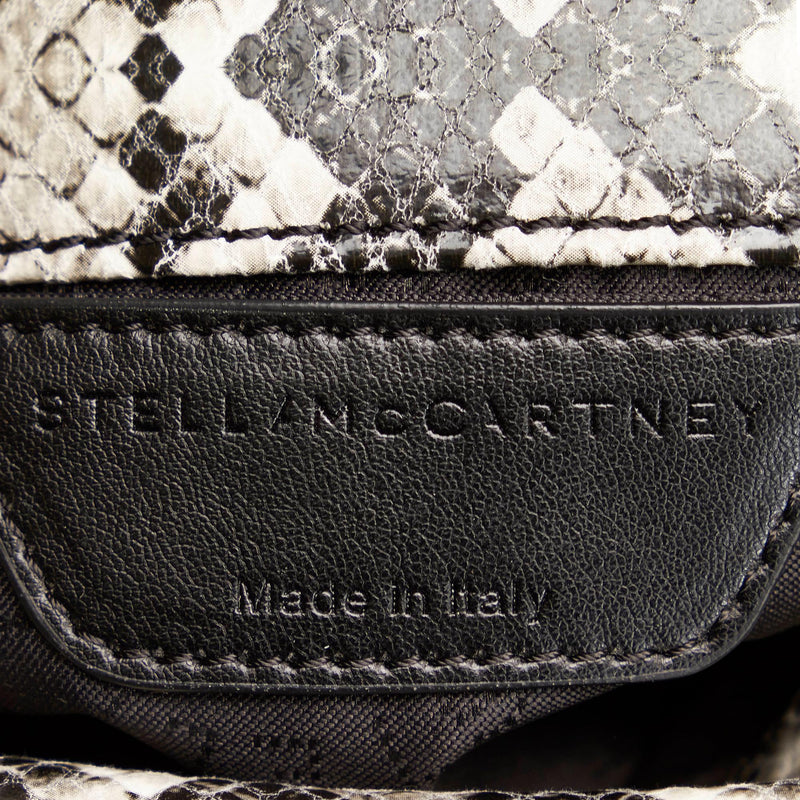 Stella McCartney Mini Falabella Faux Snake Skin Fold-Over Tote Bag (SHG-30650)