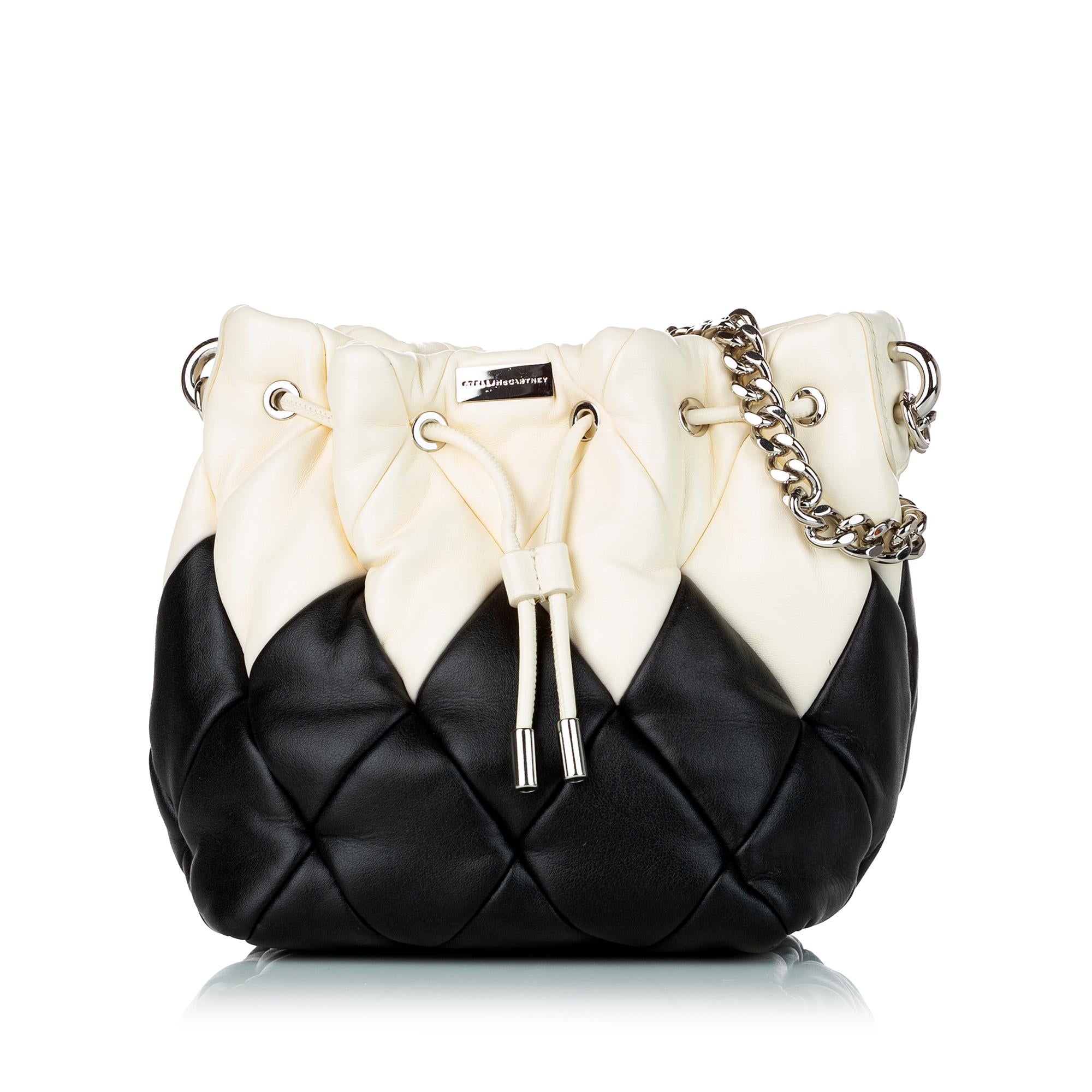 Stella McCartney Quilted Leather Bucket Bag (SHG-30912)