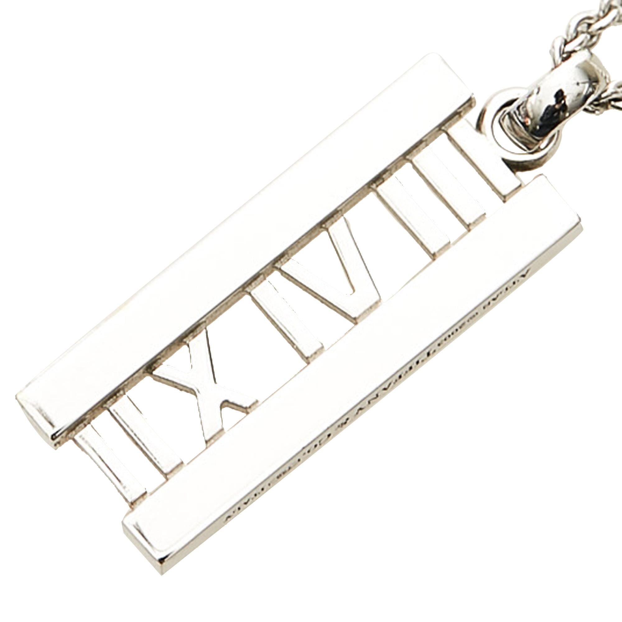 Tiffany & Co. Diamond Atlas Bar Pendant Necklace (SHG-ozLA9l)