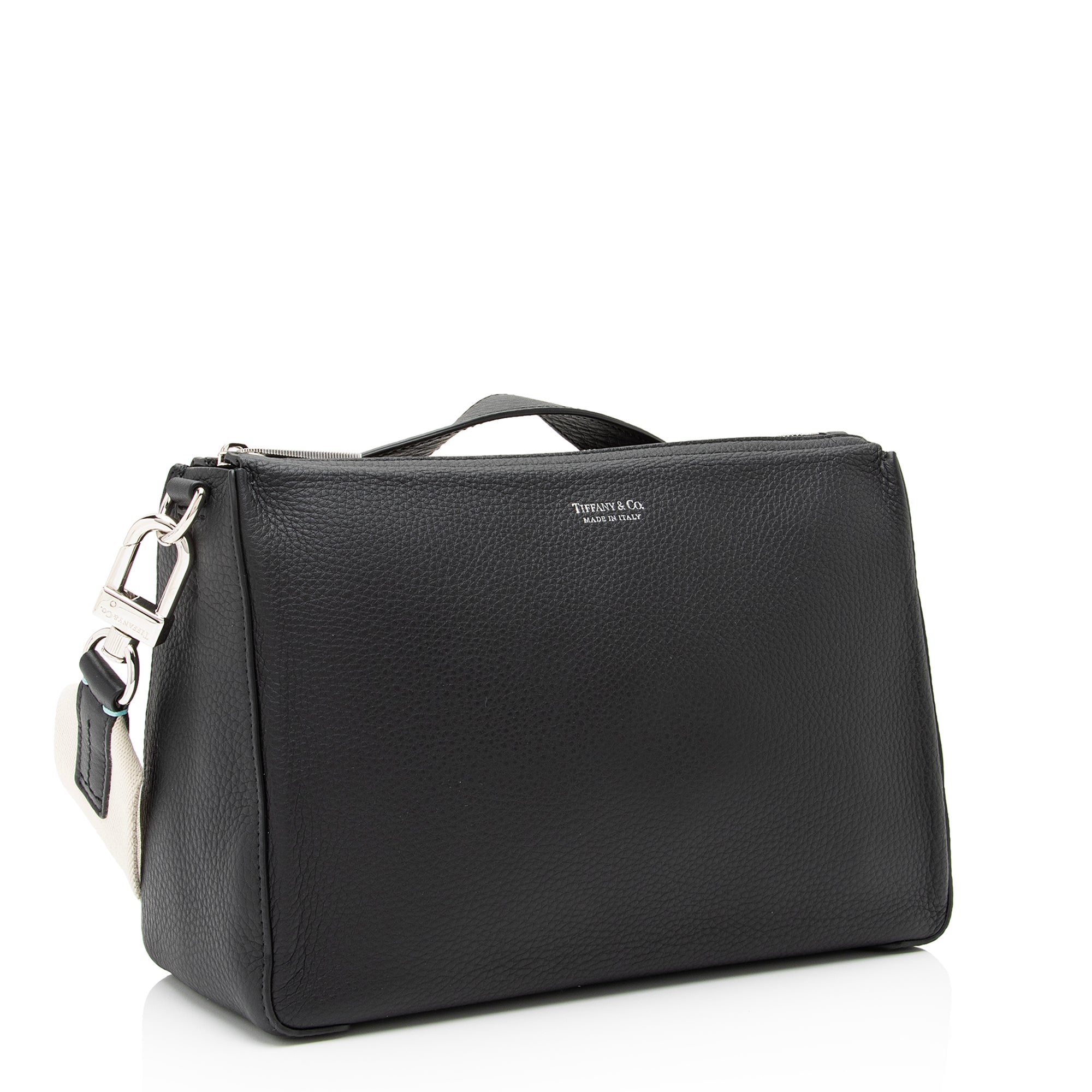 Tiffany & Co. Grained Calfskin Crossbody Bag (SHF-Nq3DCu)